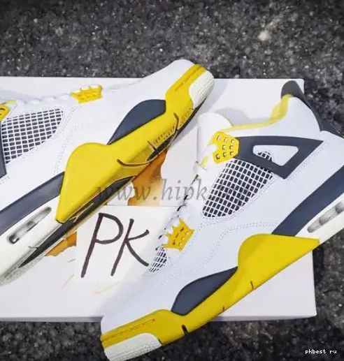 RETAIL GOD TO PK Black Jordan 4 Green SHIP SB MATERIALS READY Retro 0511